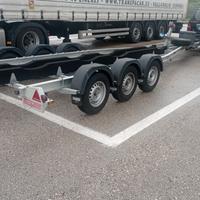 Carrello 3 assi per trasporto barche e gommoni