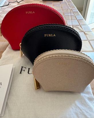 FURLA SET DI POCHETTE PER COSMETICI MULTICOLORE