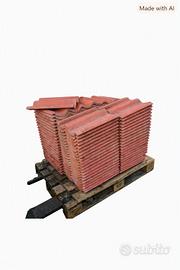 🧱 2 bancali di coppi in terracotta usati