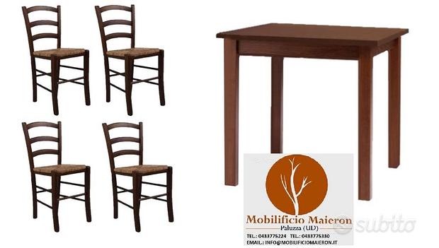 Set Cod269 Tavoli Sedie Bar Pub Ristorante Legno