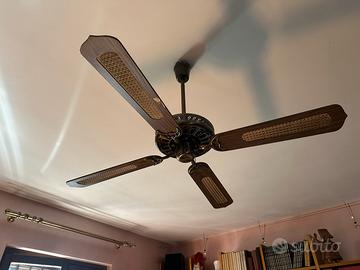 Ventilatore a pale soffitto dettagli paglia Vienna