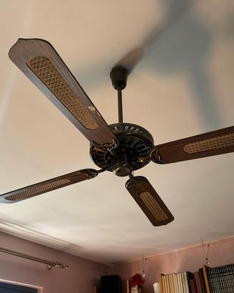 Ventilatore a pale soffitto dettagli paglia Vienna