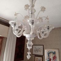 Lampadario in vetro di Murano