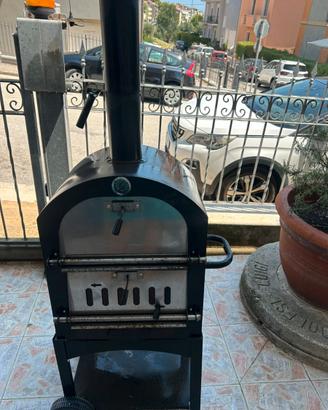 Forno barbecue pizza carbone legna portatile