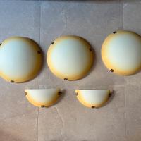 3 plafoniere diametro da 40 e 2 applique 30