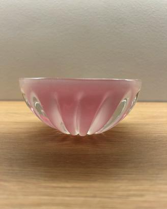 Svuotatasche in vetro rosa di Murano