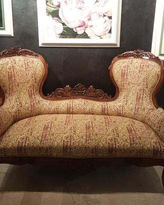 Elegante divano Luigi Filippo dell'800 
