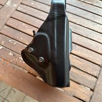Fondina vega holster cintura in cuoio per glock