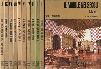 IL MOBILE NEI SECOLI 10 VOLUMI COMPLETO FABBRI