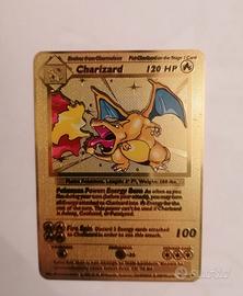 Pokémon Metal Gold Card Charizard Set Base English