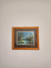 Quadri con stampe su base metallica/argentata