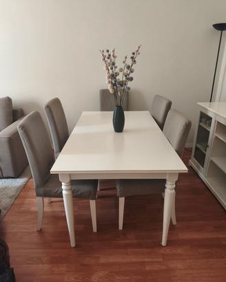 Tavolo rosentorp  Ikea allungabile +n.6 sedie berg