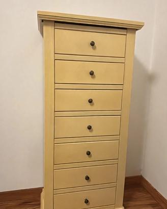 Settimino in legno, color panna
