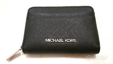 MICHAELKORS nero carte documenti portafoglio nuovo