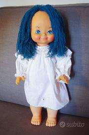 bambola furga Capelli Blu estendibili italian doll