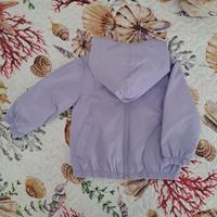 Giacca a vento lilla neonata 