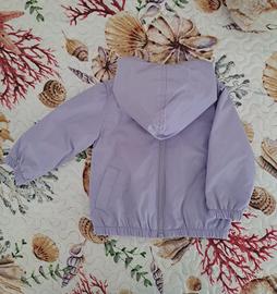 Giacca a vento lilla neonata 