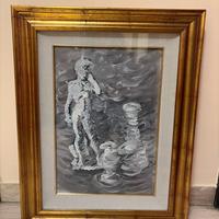 Quadro raffigurante David di Michelangelo -Firenze