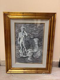 Quadro raffigurante David di Michelangelo -Firenze