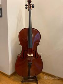 Tastiera Per Violoncello 4/4 In Ebano Non Tinto &ndash; Yinfente #670, Taglia Intera, Indonesia