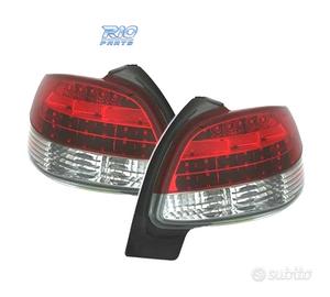 FANALI PEUGEOT 206 98-09 LED ROSSO CROMATO