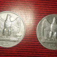 5 Lire d'argento Vitt. Em. III  anni 1927 e 1929