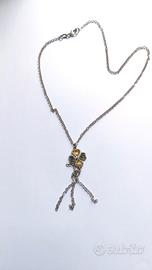 Collana quadrifoglio argento smaltato