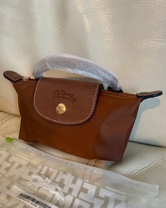 borsa Longchamp mini marrone Cognac nuova