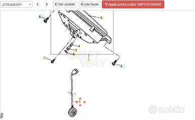 Sensore velocità Yamaha Teo's 125 5MFH37560000