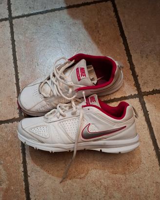 scarpe ginnastica pelle Nike bianche 41 scollate