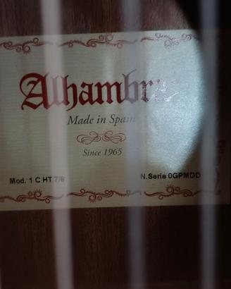 Chitarra Alhambra 1C 7/8 COMODISSIMA