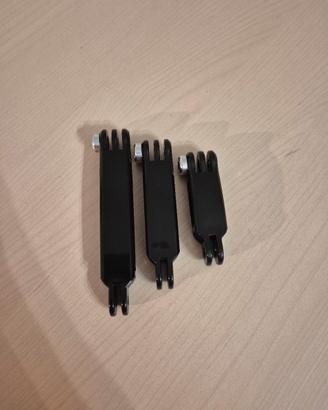 Prolunghe Supporto GoPro Action Cam Set 3 Pezzi