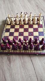scacchi artigianali in legno