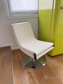 Poltrona relax design bianca reclinabile
