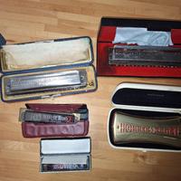 set 5 armoniche a bocca Hohner