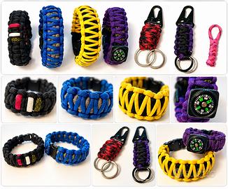 Bracciale Portachiavi paracord