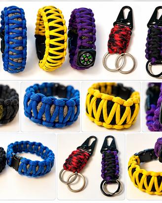 Bracciale Portachiavi paracord