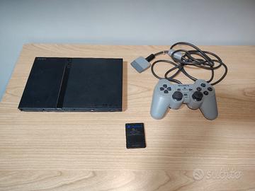 Ps2 + memory card, joystick e 20 giochi
