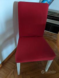 Copri sedia Henriksdal rosso