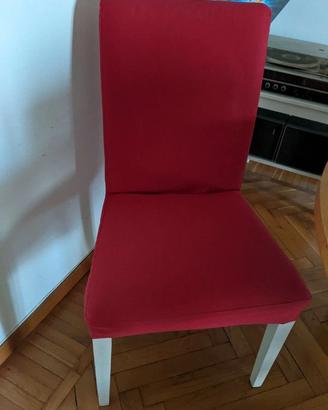 Copri sedia Henriksdal rosso