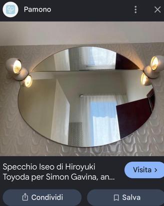 Specchio di design ISEO per Simon GAVINA