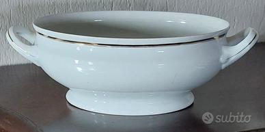 Zuppiera vintageH&C porcellana  filetto oro a. 40