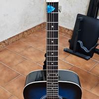 Chitarra acustica - DAM Blue più accessori nuovi