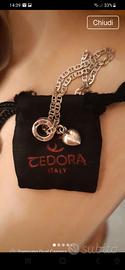 Collana arg. 925 con charm Tedora Italy