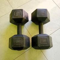 Set 2 Manubri Coppia Pesi Palestra 10 Kg