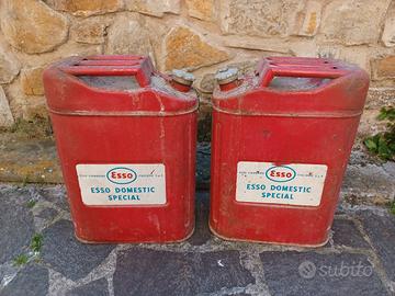 2 taniche esso vintage 