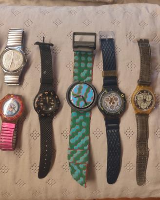 lotto di 12 orologi Swatch vintage 80/90 da testar