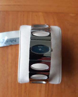 orologio donna quadrante nero acciaio lucido