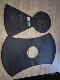 Coppia evans sound off hi hat e piatto