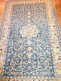 Tappeto Nain iraniano misto seta 